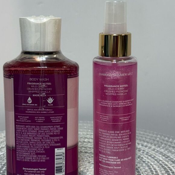 BBW Sweetheart Cherry Body Wash and Shimmer Mist Set of 2 NWT - Picture 2 of 2
